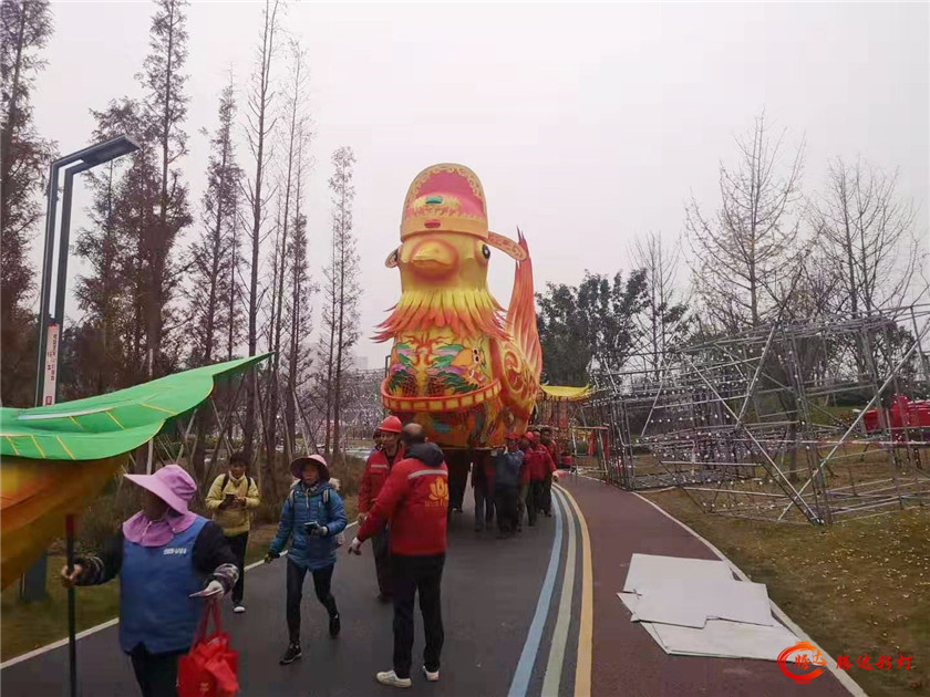 2020遂寧蓮花燈會(huì)制作現(xiàn)場(chǎng)